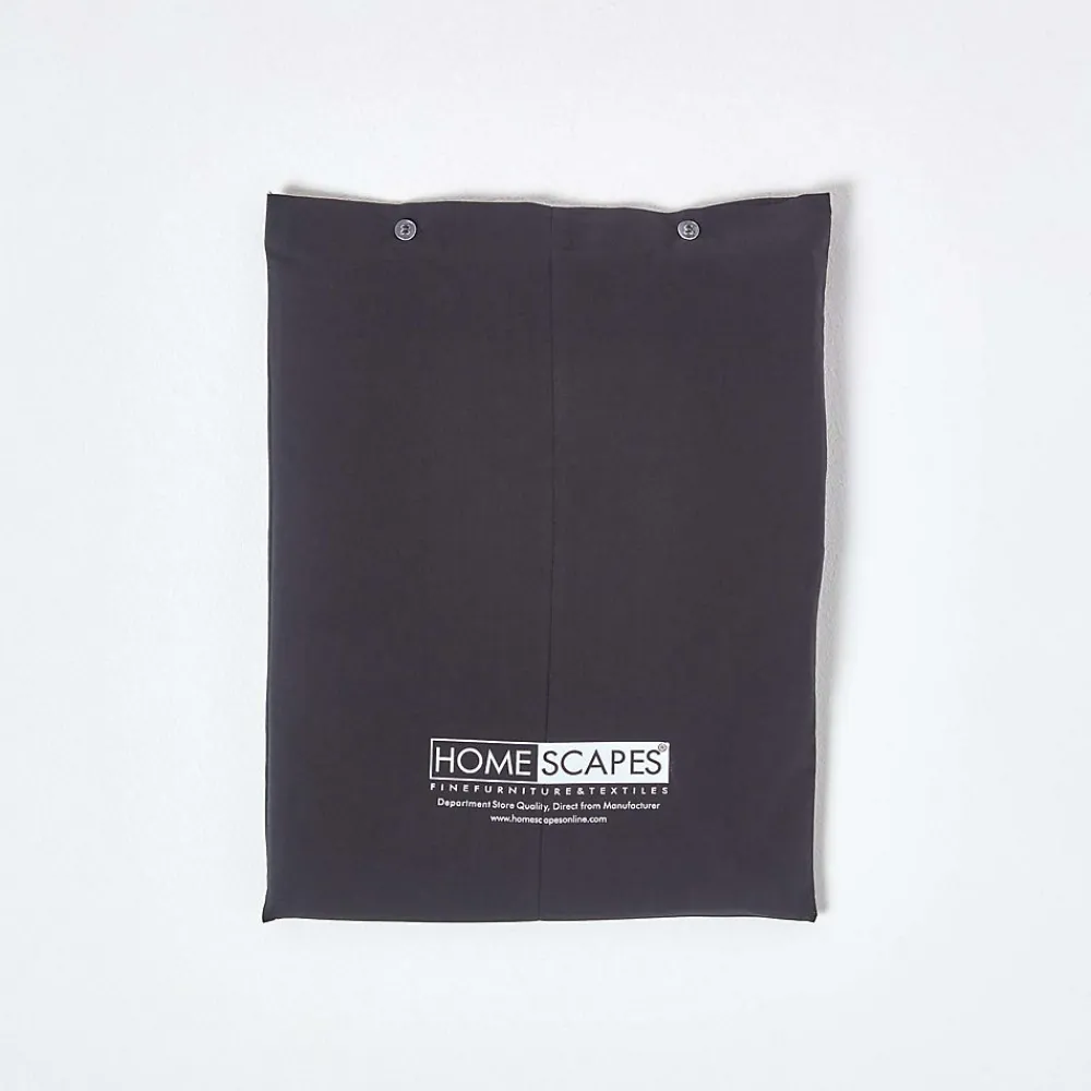 Drap-housse uni 180 x 200 cm 100 % coton égyptien 200 fils coloris noir ->Homescapes Online