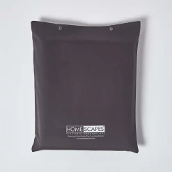 Homescapes Drap-housse uni 90 x 190 cm 100 % coton égyptien 1000 fils coloris gris foncé -* Drap Housse|Drap Housse