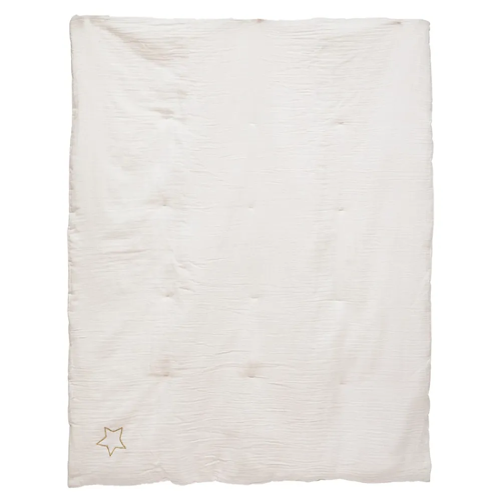 Atmosphera Créateur D'Intérieur Édredon gaze de coton 100x140 blanc* Boutis, Couvre-Lit, Édredon