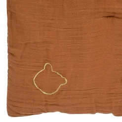Atmosphera Créateur D'Intérieur Édredon gaze de coton 100x140 noisette* Boutis, Couvre-Lit, Édredon