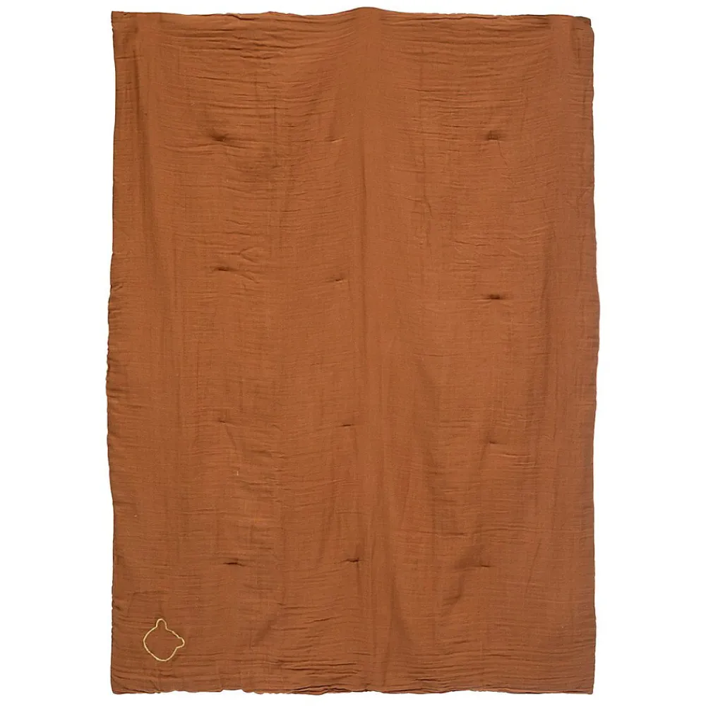 Atmosphera Créateur D'Intérieur Édredon gaze de coton 100x140 noisette* Boutis, Couvre-Lit, Édredon