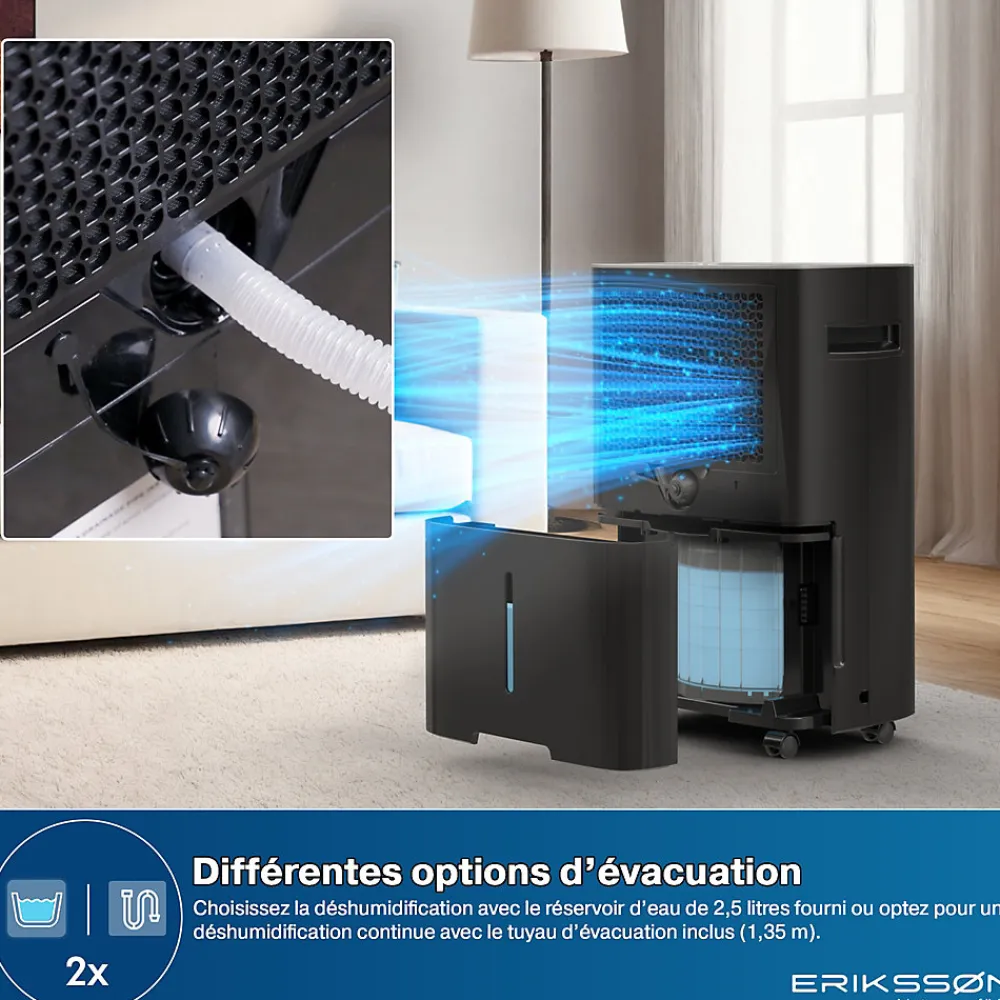 Déshumidificateur 20 litres adapté pour chambre salon cave Dehumidifier>Eriksson Clearance