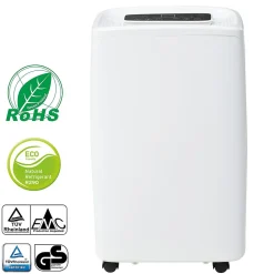Déshumidificateur 12 L/jour pour 15 m², 3 en 1, Purificateur d'air et Sèche-linge, Réservoir 1,5 L, Timer 24 h, Écran LED><noscript><img width=