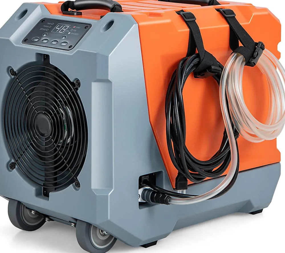 Déshumidificateur air 85 L jour Déshumidificateur Mobile avec Dégivrage Automatique Minuterie 24H Tuyau de drainage Pompe>Giantex Discount