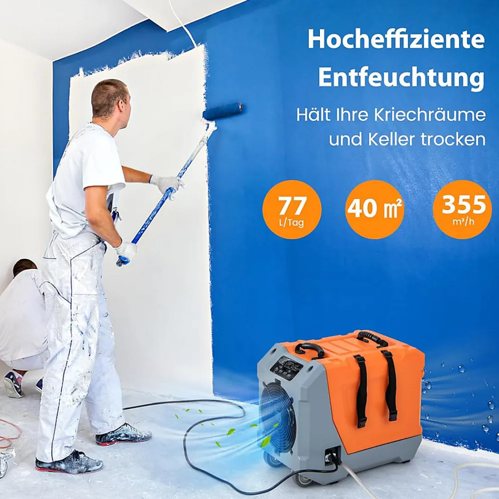 Déshumidificateur air 85 L jour Déshumidificateur Mobile avec Dégivrage Automatique Minuterie 24H Tuyau de drainage Pompe>Giantex Discount