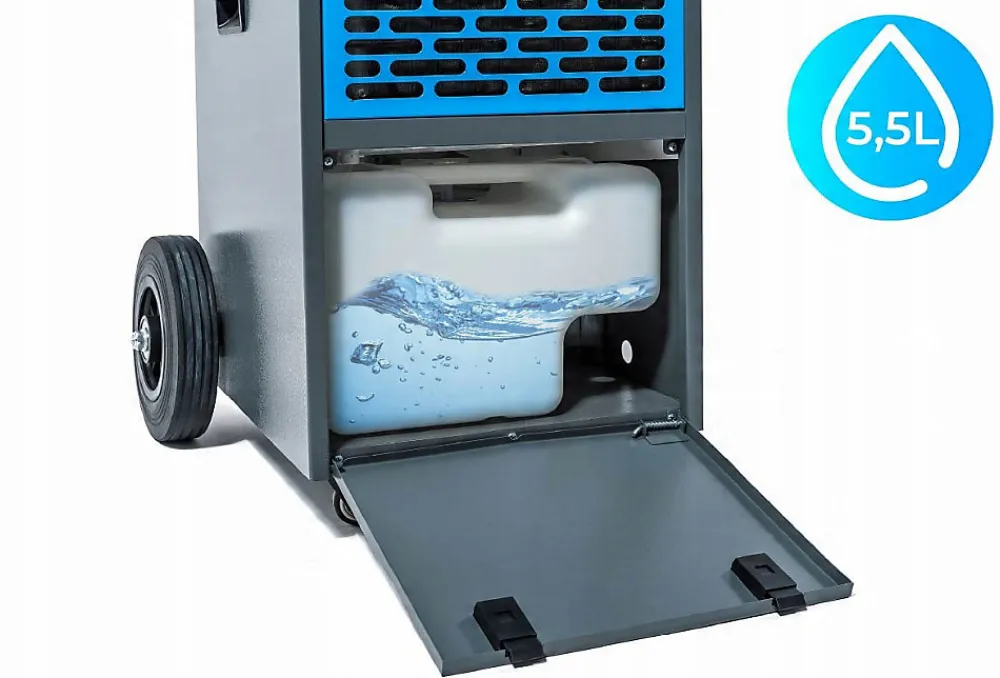 Déshumidificateur d'air industriel 70L/24H réservoir 5.5L absorbeur d'humidité 1 pièce.>Hexwelt