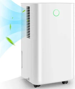 Déshumidificateur électrique 15L/Jour, 3 Modes, Minuterie 24H, 2 Vitesses du Vent, Réservoir d'Eau 2L, Blanc>Giantex Outlet