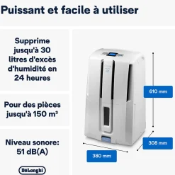 Déshumidificateur  DD233P 30L/J 60m²><noscript><img width=