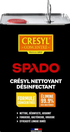 Spado Désinfectant bactéricide fongicide 5L, Crésyl* Désinfectant