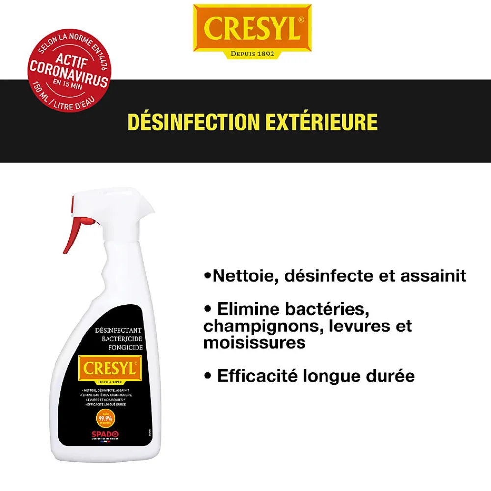 Désinfectant bactéricide fongicide Cresyl 500ml>Spado Best