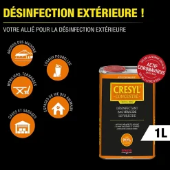 Spado Désinfectant bactéricide fongicide 1L, Cresyl* Désinfectant
