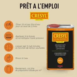 Spado Désinfectant bactéricide fongicide 1L, Cresyl* Désinfectant