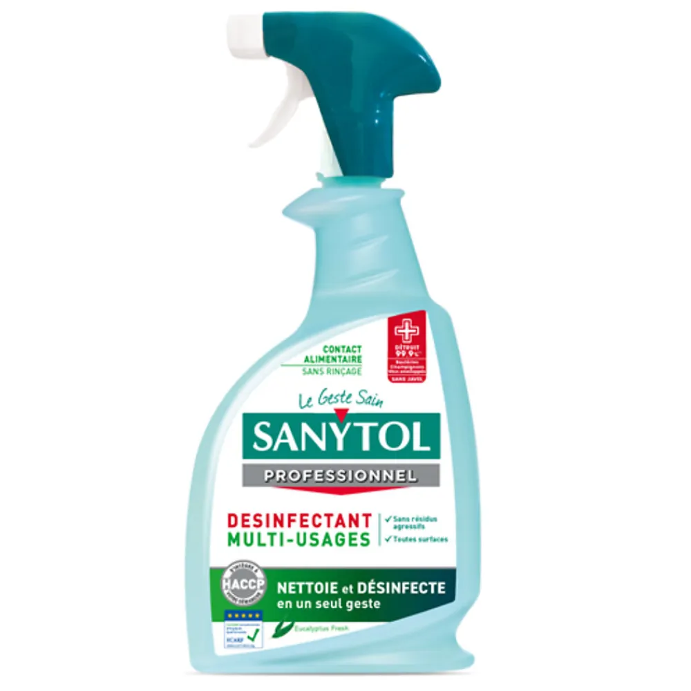 Désinfectant multi-usages eucalyptus 0,75L>Sanytol Outlet