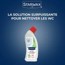 Starwax Désinfectant nettoyant gel javel WC 750 ml* Nettoyant Pour Wc