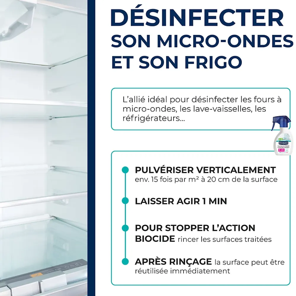 Starwax Désinfectant réfrigérateur micro-ondes 250ml* Nettoyant Pour Cuisine