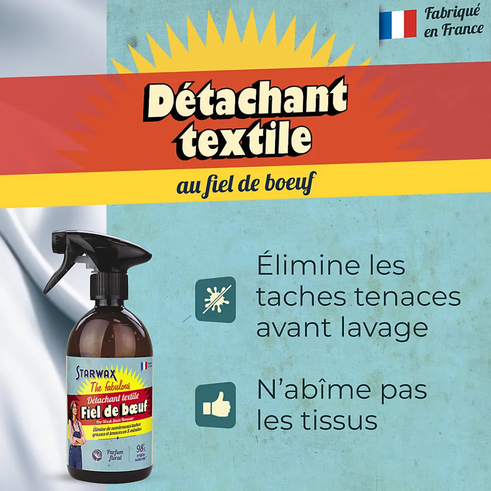 Détachant textile fiel de bœuf Starwax The fabulous 500ml>Starwax Fabulous Hot