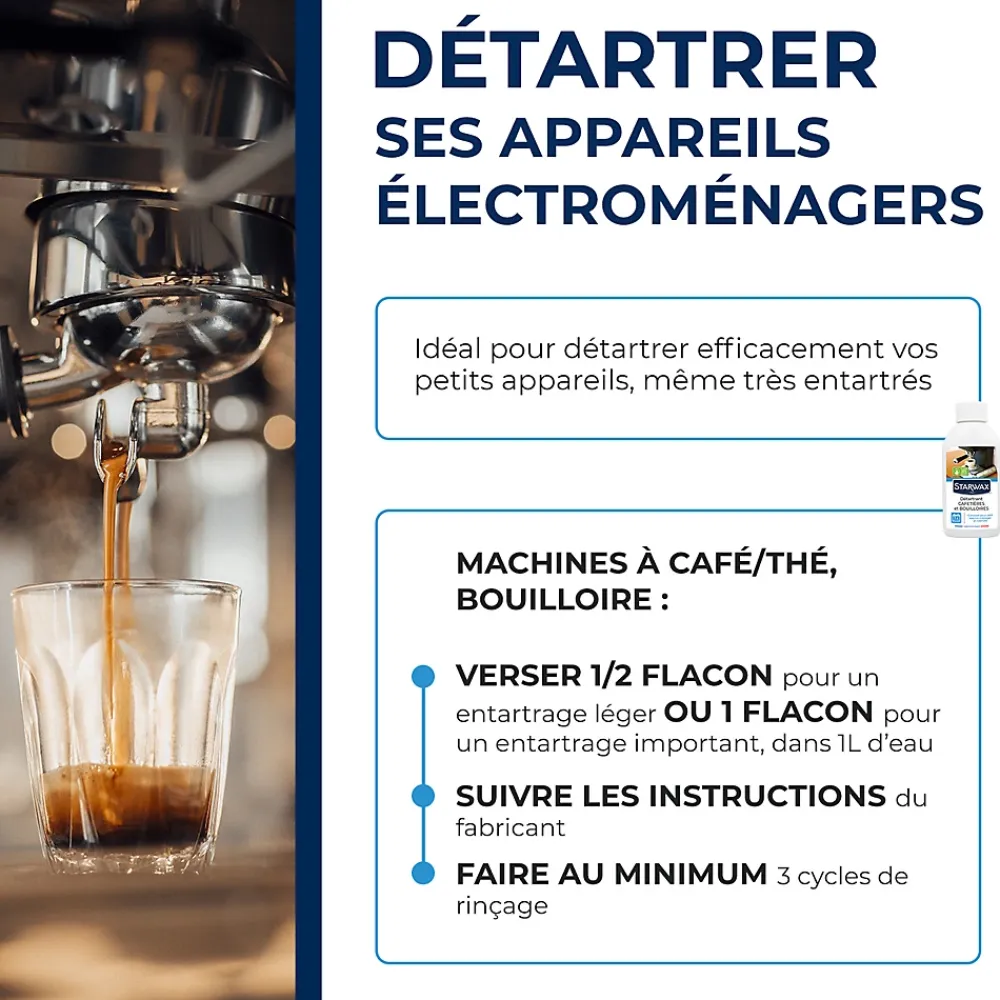 Starwax Détartrant appareil ménager 250ml* Nettoyant Pour Cuisine