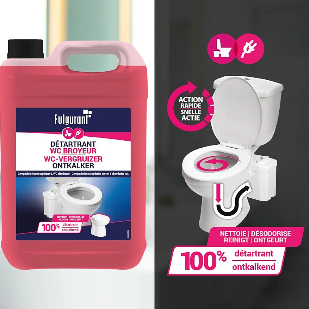 Détartrant broyeur action rapide Fulgurant 5L> Hot