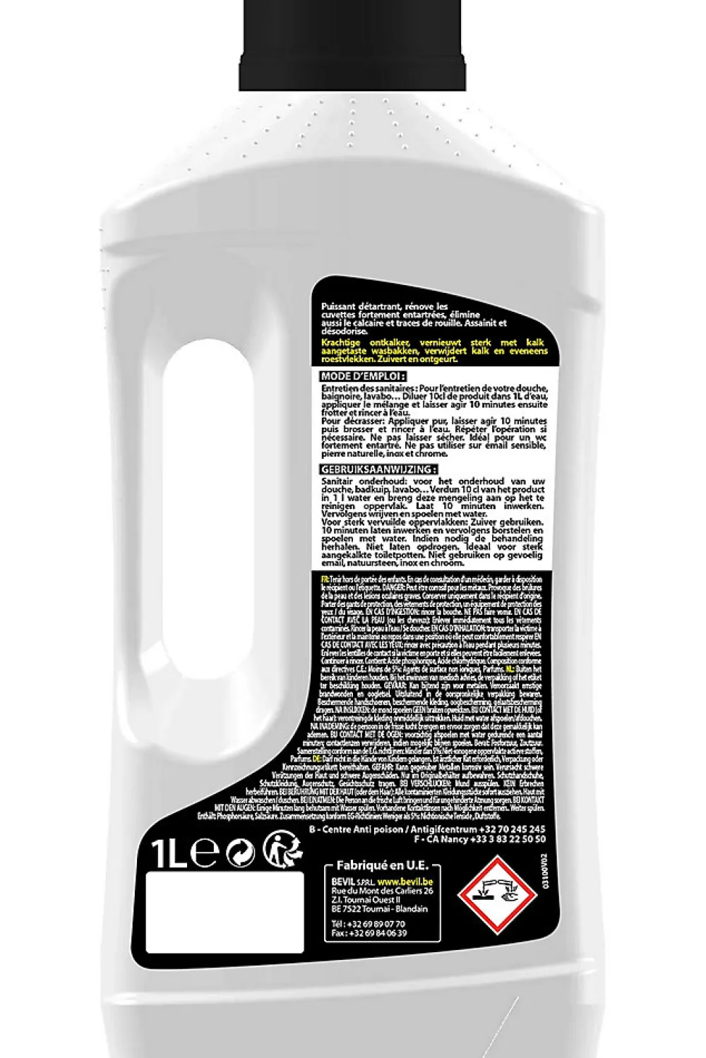 Détartrant industriel concentré SANI 1l>FULGURANT SANITAIRE Clearance