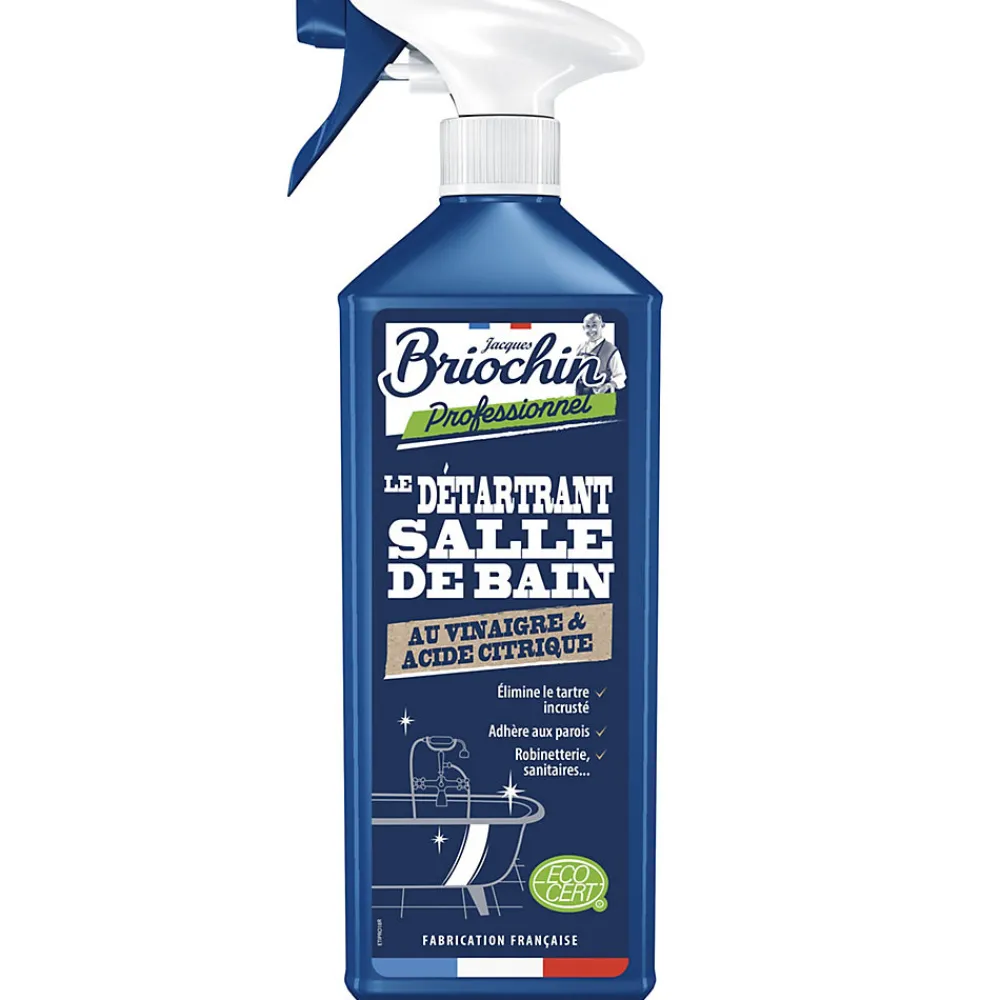 Détartrant salle de bain au vinaigre et acide citrique Ecocert 750ml professionnel>Briochin Sale