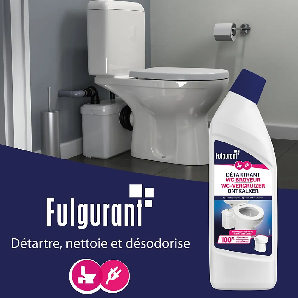 Détartrant sanitaire pour broyeur 1l>FULGURANT SANITAIRE New