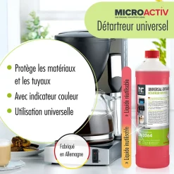Höfer Chemie Détartrant Universel Microactiv Avec Indicateur De Couleur Pour Machines À Café Entièrement Automatiques En Bidon De 1 x 5 L* Nettoyant Pour Cuisine
