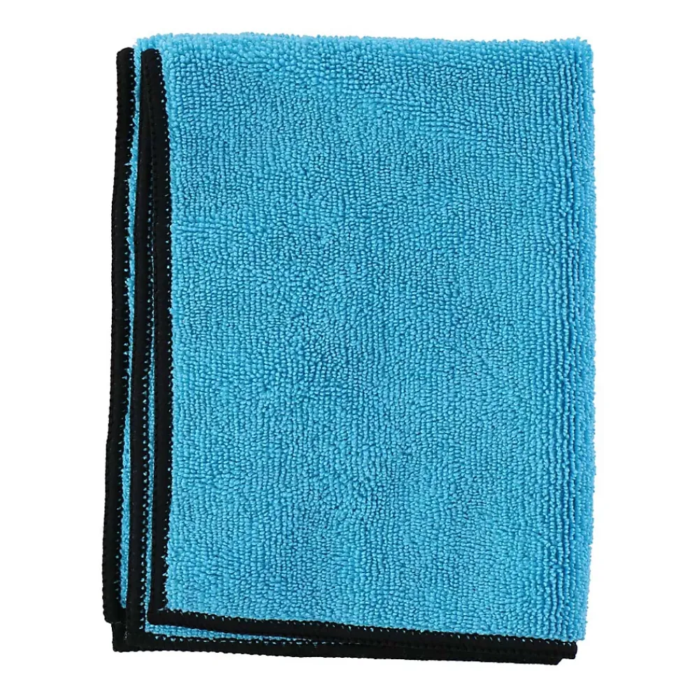 Dunlop Lot de 10 Microfibre 35x40cm 300gsm - Nettoyage Humide & Sec, Haute Absorption, Lavable, Réutilisable, Entretien Auto* Chiffon