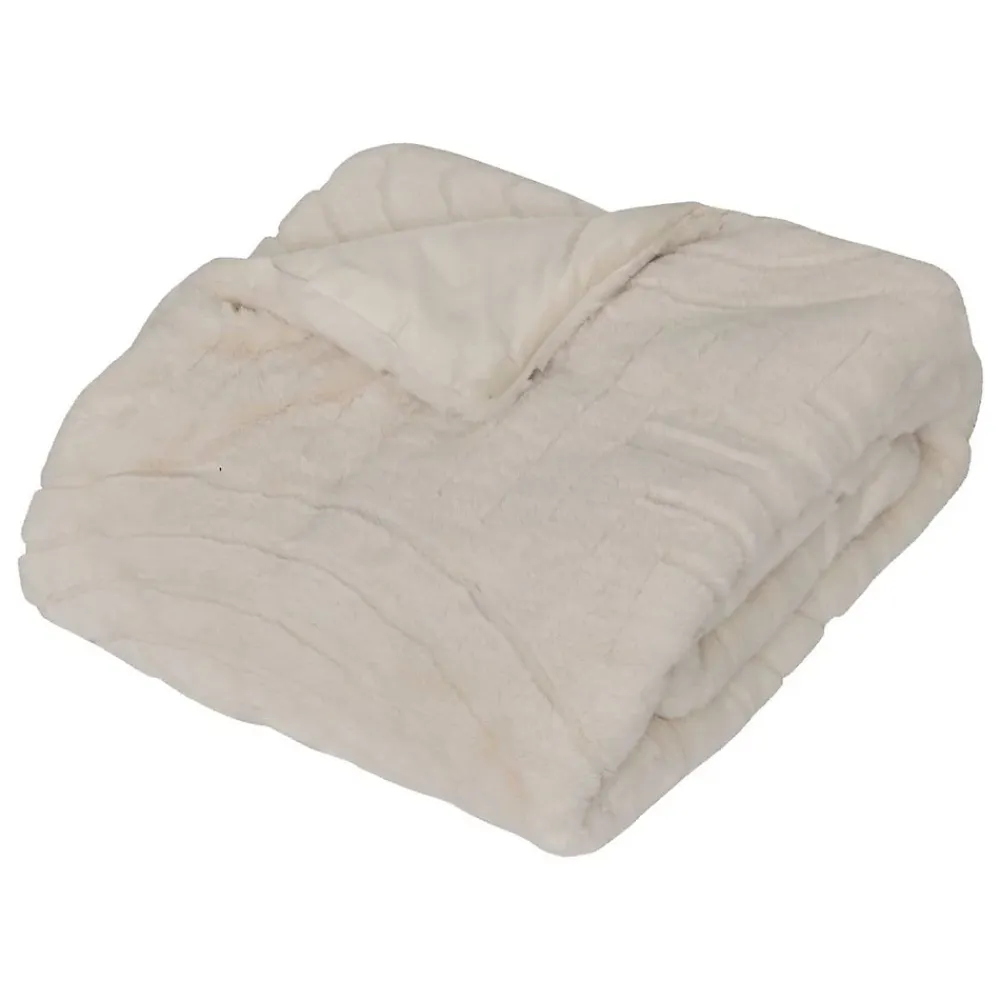 Atmosphera Créateur D'Intérieur Edredon Arka ivoire 180x80cm - Atmosphera* Boutis, Couvre-Lit, Édredon