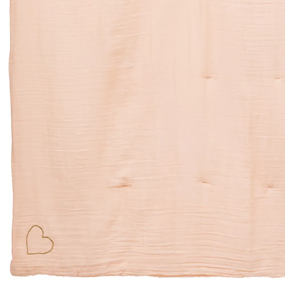 Atmosphera Créateur D'Intérieur Edredon Lili en gaze de coton 100x140cm blanc - Atmosphera* Boutis, Couvre-Lit, Édredon