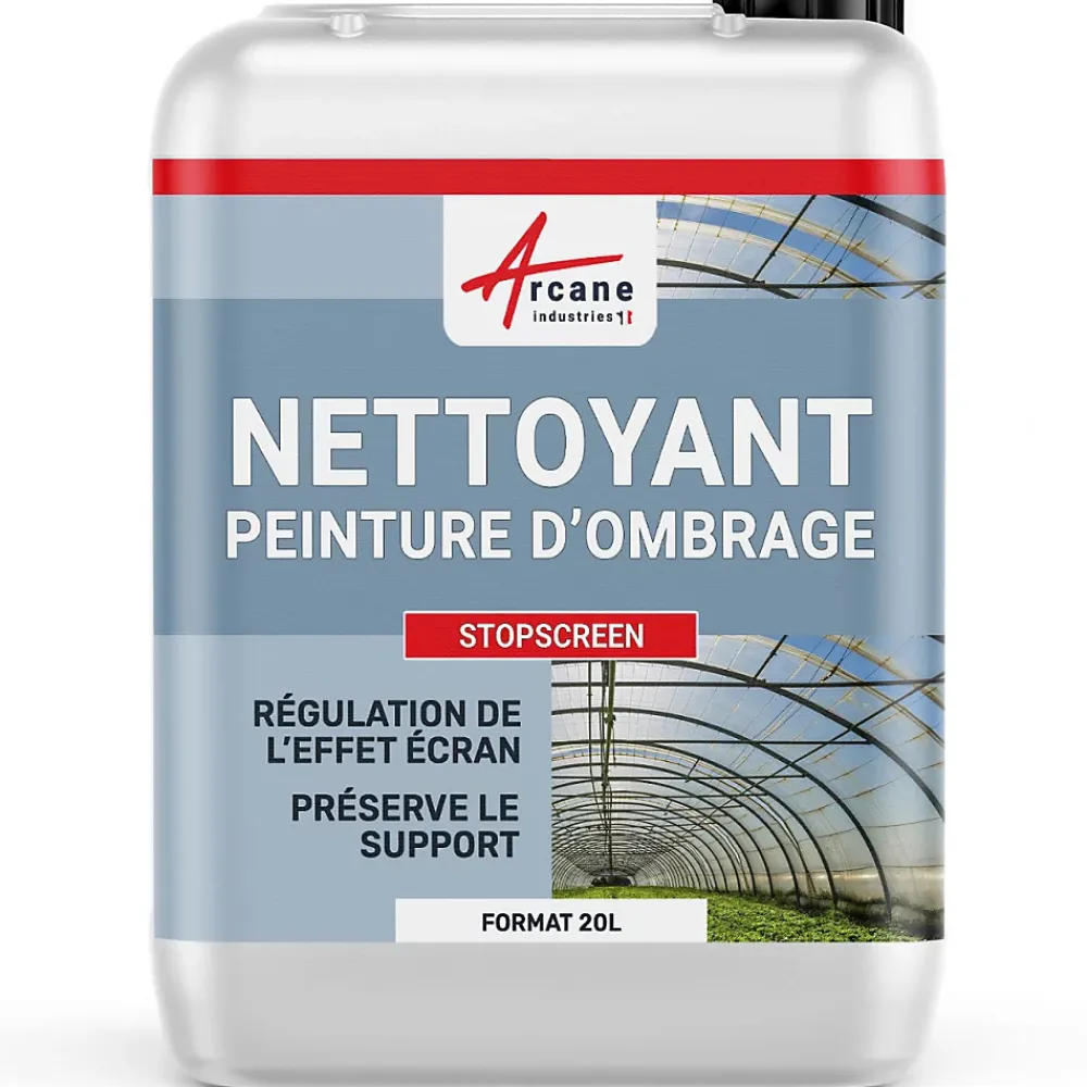 Arcane Industries Elimination totale des peintures d'ombrage solution innovante - STOPSCREEN Liquide Transparent - 20 L -* Produits De Gros Lessivage