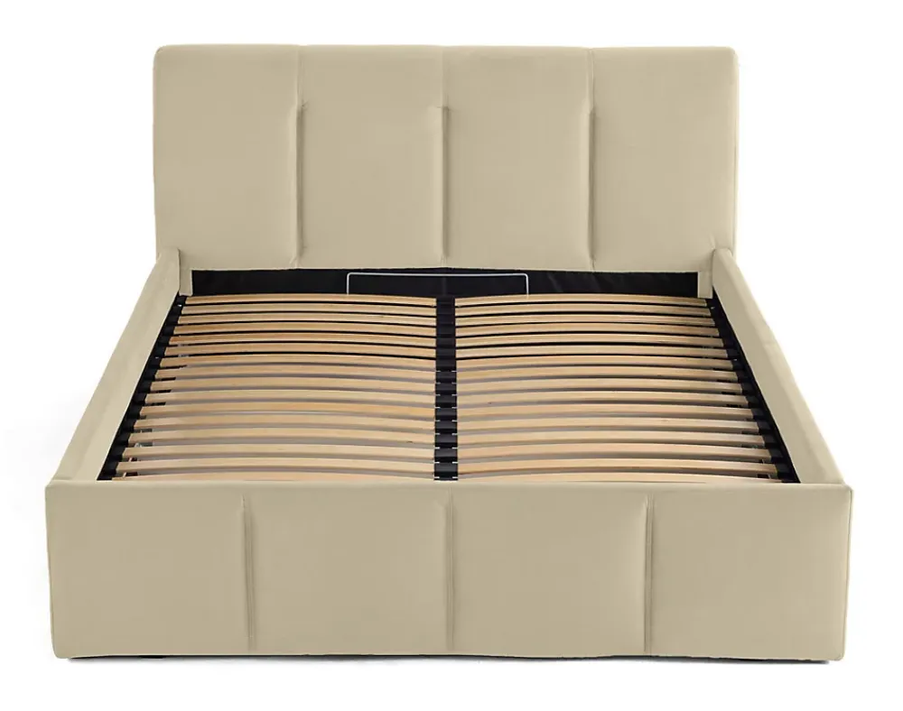 Lisa Design Elysia - lit coffre - 140x190 - en velours - sommier inclus -* Lit Coffre