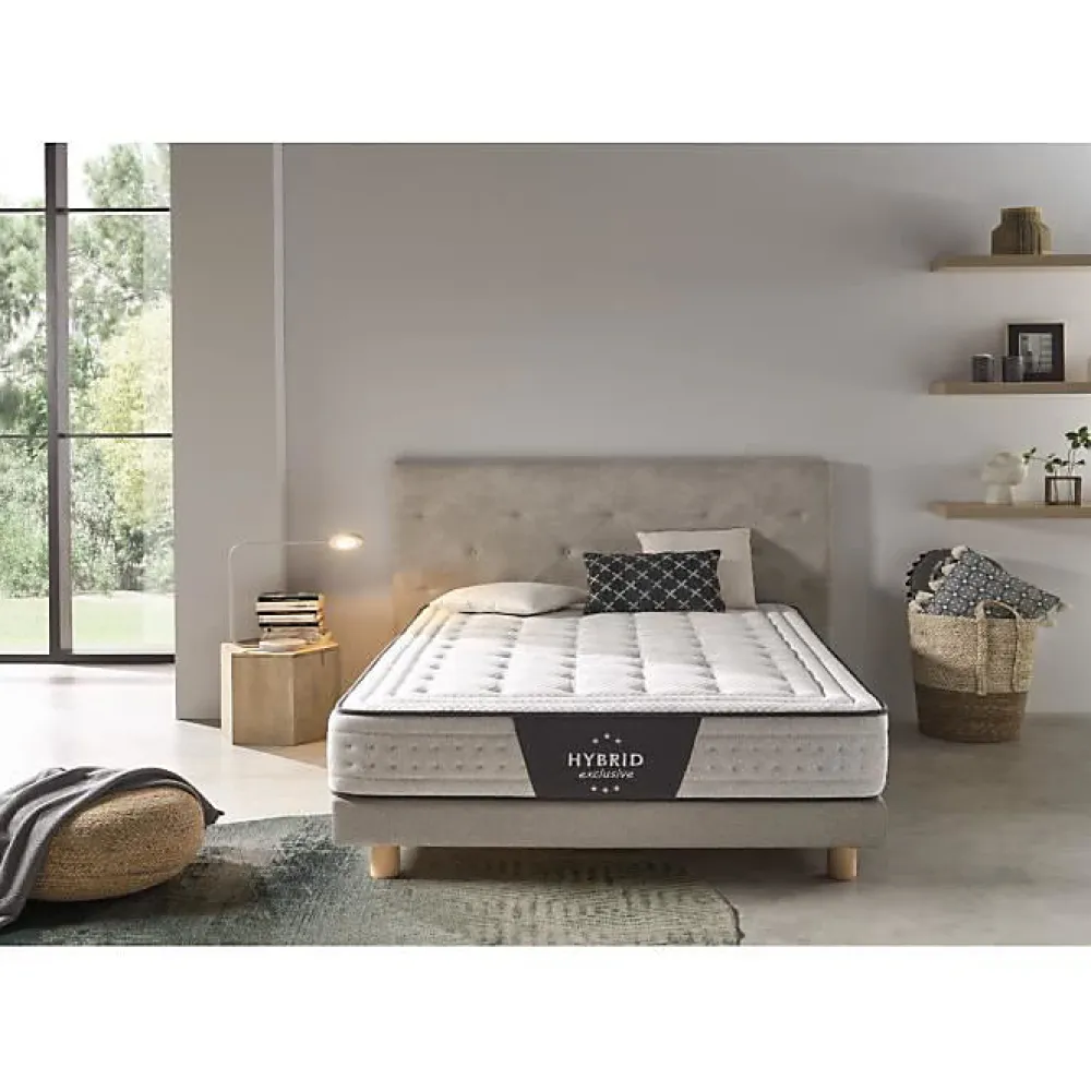 Eccox Ensachage matelas à ressorts 120x180 cm hybride exclusif Fermeté moyen haut.* Matelas