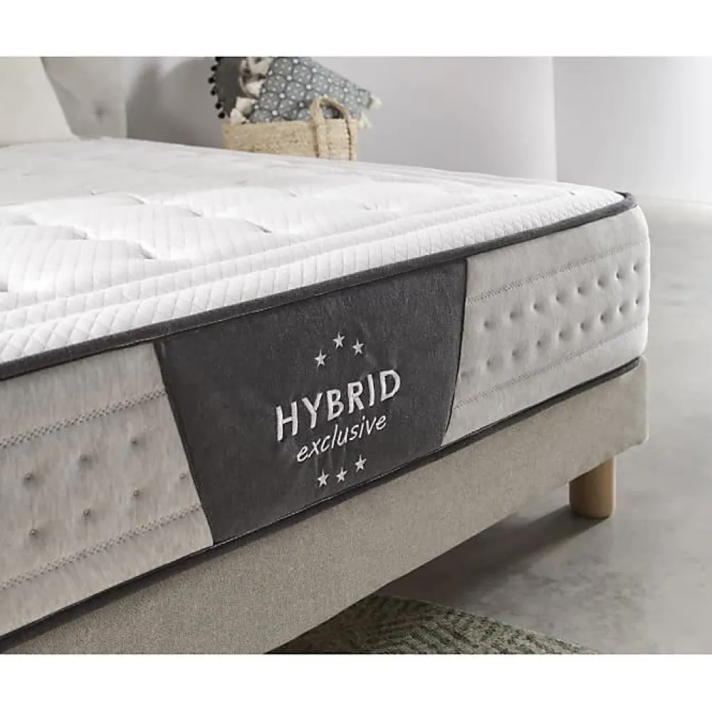 Eccox Ensachage matelas à ressorts 120x180 cm hybride exclusif Fermeté moyen haut.* Matelas