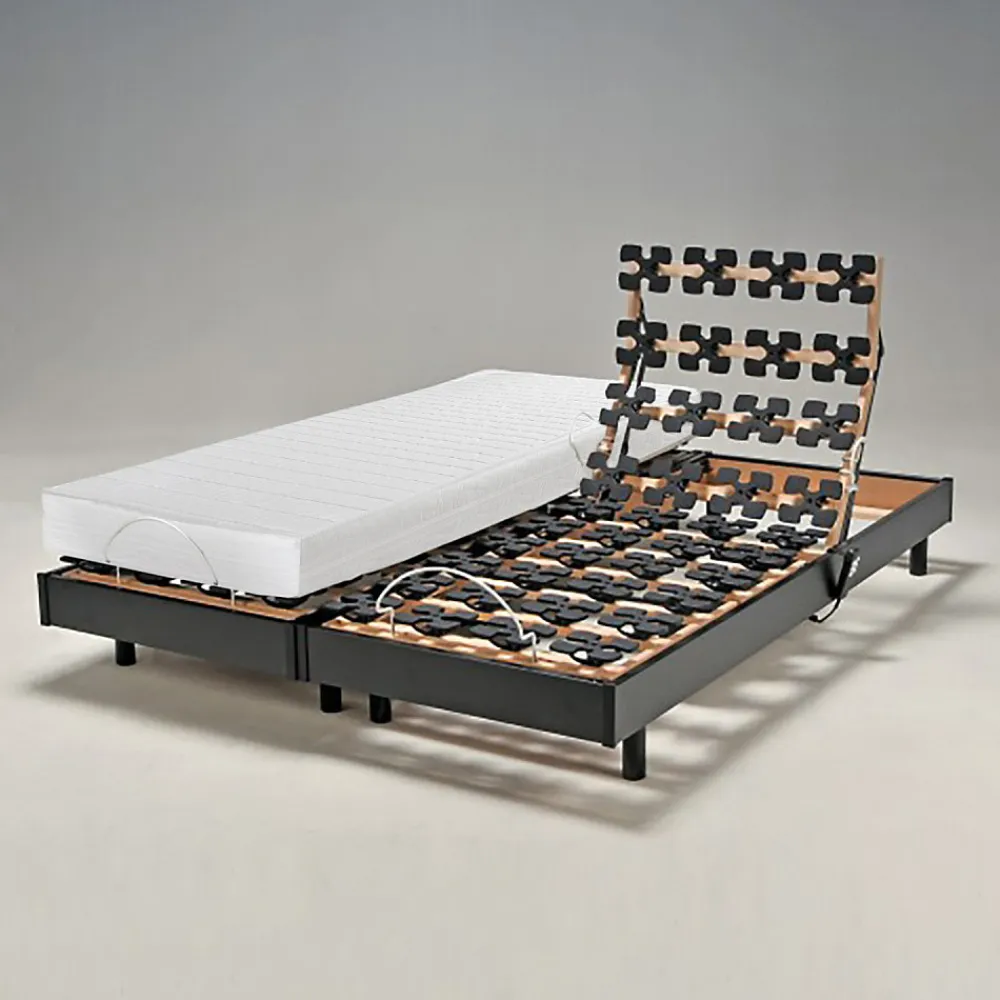 Ensemble 2 sommiers relaxation électrique FLEXPALACE 80x200 + 2 matelas mémoire de forme / Noir>Weber Industries Clearance