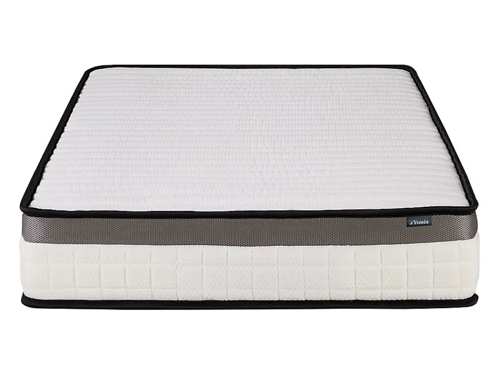 Ensemble 90 x 200 cm cadre à lattes + matelas mousse mémoire de forme ép.19cm - ORTHOMEMORY de YSMÉE>Vente-unique New