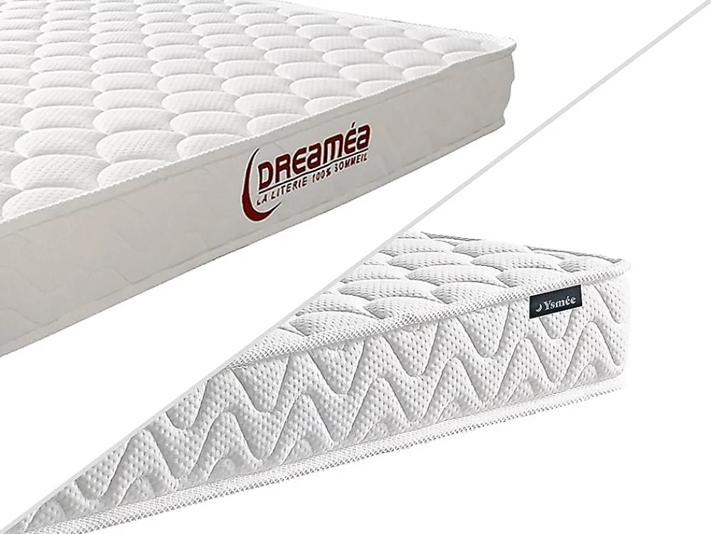 Vente-unique Ensemble 90 x 190 cm cadre à lattes + matelas mémoire de forme ép.15cm - PELOPS de YSMÉE* Ensemble Sommier Et Matelas