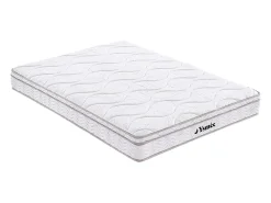 Vente-unique Ensemble 160 x 200 cm cadre à lattes + matelas ressorts 3 zones et mémoire de forme ép.20cm - WOLKENTANZ de YSMÉE* Ensemble Sommier Et Matelas