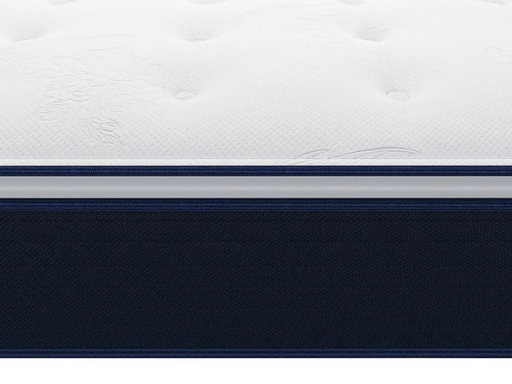 Ensemble 90 x 190 cm sommier + matelas ressorts ensachés et surmatelas intégré ép.24cm - ALTIER de YSMÉE>Vente-unique Hot