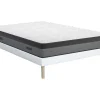 Ensemble 140 x 190 cm sommier + matelas ressorts ensachés et mémoire de forme ép.24cm - ILLUSION de YSMÉE>Vente-unique Online