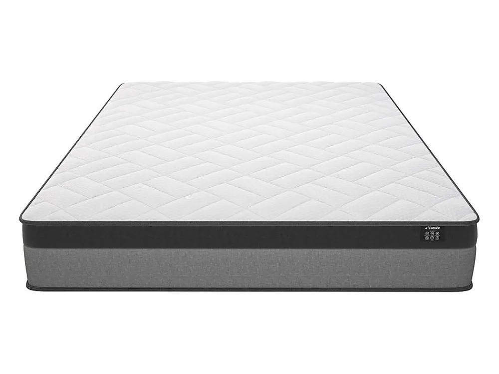 Ensemble 140 x 190 cm sommier + matelas ressorts ensachés et mémoire de forme ép.24cm - ILLUSION de YSMÉE>Vente-unique Online