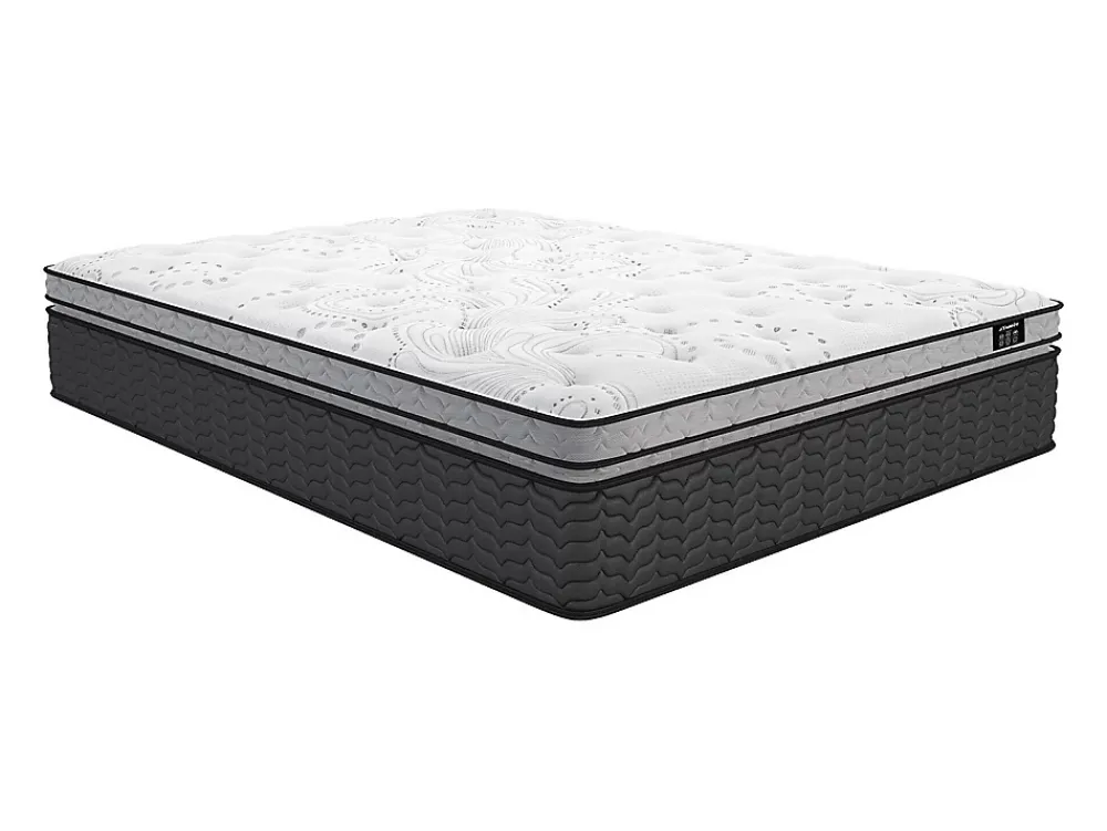 Vente-unique Ensemble 140 x 190 cm sommier + matelas hybride ressorts ensachés et surmatelas intégré ép.30cm - GAMIANI de YSMÉE* Ensemble Sommier Et Matelas