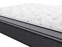 Vente-unique Ensemble 140 x 190 cm sommier + matelas hybride ressorts ensachés et surmatelas intégré ép.30cm - GAMIANI de YSMÉE* Ensemble Sommier Et Matelas