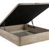 Vente-unique Ensemble 140 x 190 cm sommier coffre naturel clair + matelas ressorts ensachés 7 zones et mémoire de forme ép.24cm - MERISI de* Ensemble Sommier Et Matelas