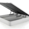 Vente-unique Ensemble 180 x 200 cm sommier coffre blanc + matelas hybride ressorts ensachés et mémoire de forme ép.25cm - ASTRIA Art Collection* Ensemble Sommier Et Matelas
