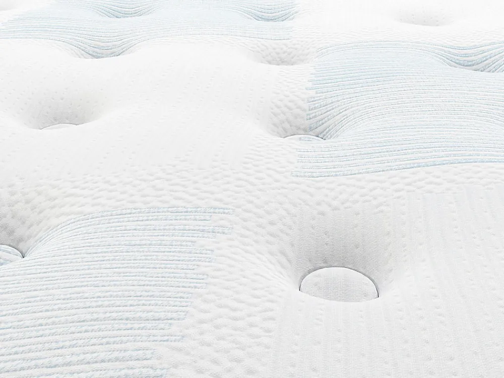Ensemble 160 x 200 cm sommier coffre naturel clair + matelas ressorts ensachés 7 zones et accueil gel à mémoire de forme ép.23cm ->Vente-unique Sale
