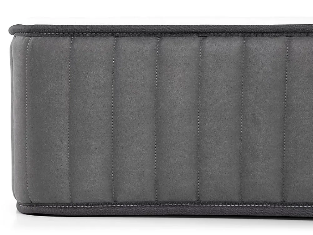 Vente-unique Ensemble 180 x 200 cm sommier coffre blanc + matelas hybride ressorts ensachés 7 zones et mousse haute résilience ép.26cm - AUDACE* Ensemble Sommier Et Matelas