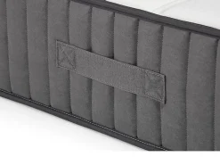 Vente-unique Ensemble 180 x 200 cm sommier coffre blanc + matelas hybride ressorts ensachés 7 zones et mousse haute résilience ép.26cm - AUDACE* Ensemble Sommier Et Matelas