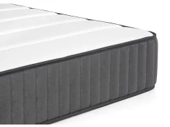 Vente-unique Ensemble 180 x 200 cm sommier coffre blanc + matelas hybride ressorts ensachés 7 zones et mousse haute résilience ép.26cm - AUDACE* Ensemble Sommier Et Matelas