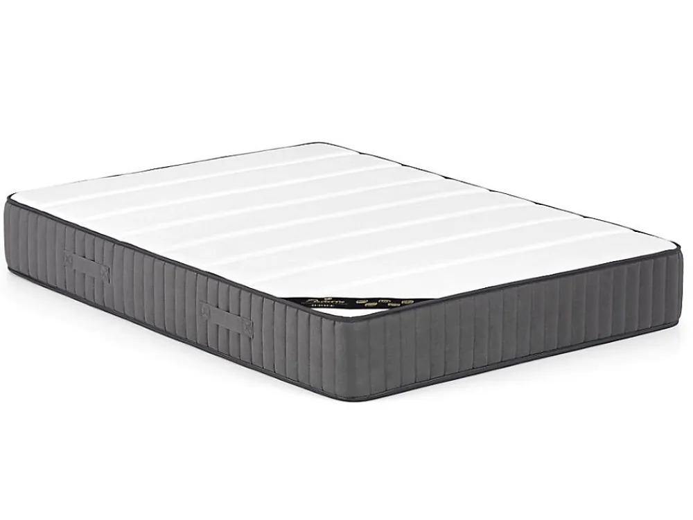 Vente-unique Ensemble 180 x 200 cm sommier coffre blanc + matelas hybride ressorts ensachés 7 zones et mousse haute résilience ép.26cm - AUDACE* Ensemble Sommier Et Matelas