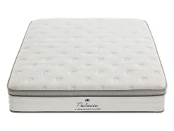 Ensemble 140 x 190 cm sommier coffre blanc + matelas ressorts ensachés 7 zones accueil TPE ép.28cm - ONEBIA de PALACIO><noscript><img width=